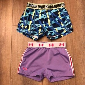 Girls 4t UnderArmour shorts bundle